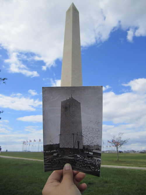 Photograph of the Washington Monument Foundation Construction in ...